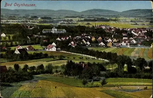 Ak Bad Oeynhausen in Westfalen, Panorama vom Ort, Fliegeraufnahme