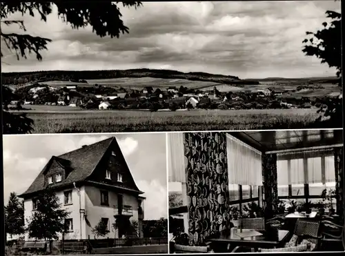 Ak Laudert im Hunsrück, Panorama, Pension Piroth