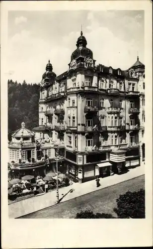 Ak Mariánské Lázně Marienbad Region Karlsbad, Palace-hotel Praha