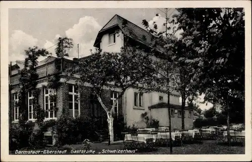 Ak Eberstadt Darmstadt in Hessen, Hotel Schweizerhaus, Bes. Fritz Paulus