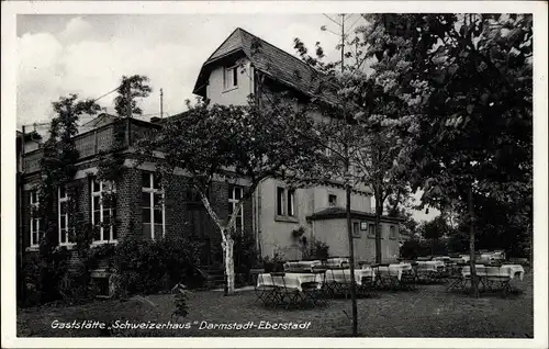 Ak Eberstadt Darmstadt in Hessen, Hotel Schweizerhaus, Bes. W. Plank