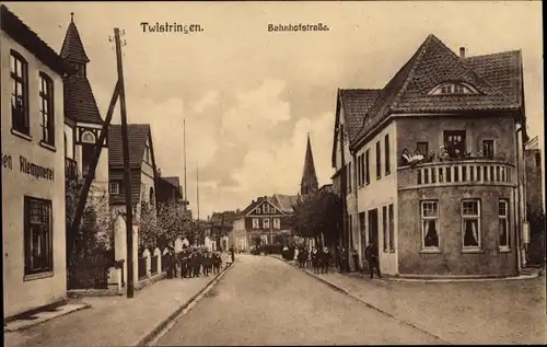 Ak Twistringen Niedersachsen, Bahnhofstraße, Klempnerei