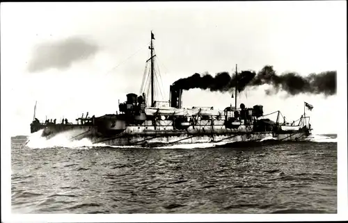 Foto Ak Deutsches Kriegsschiff SMS Heimdall, Küstenpanzerschiff, Siegfried-Klasse,Kaiserliche Marine