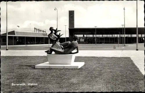 Ak Beverwijk Nordholland Niederlande, Station