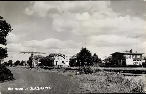 Ak Slagharen Overijssel, Partie zur Schleuse