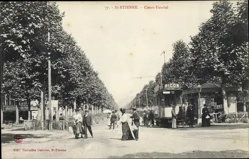 Ak Saint Étienne Loire, Cours Fauriel