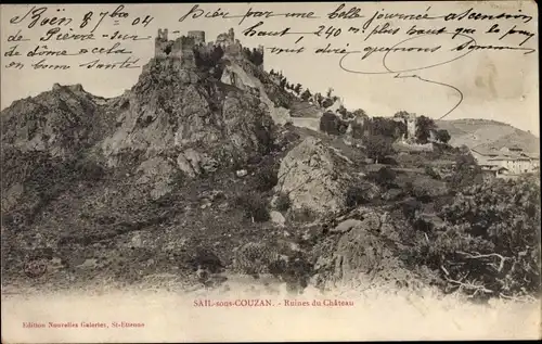 Ak Sail sous Couzan Loire, Ruines du Chateau