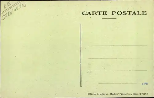 Ak Canapville Calvados, L'Eglise, Detruite par un incendie le 3 Juillet 1925