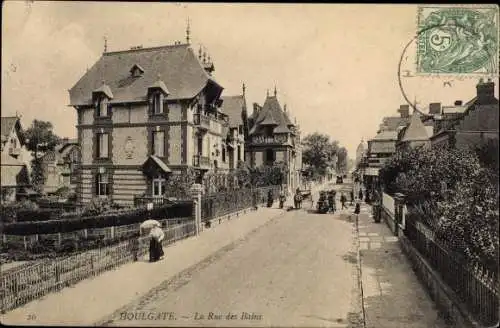 Ak Houlgate Calvados, La Rue des Bains