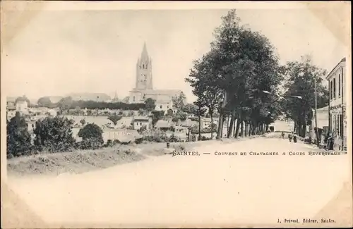 Ak Saintes Charente-Maritime, Couvent de Chavagnes et Cours Reverseaux