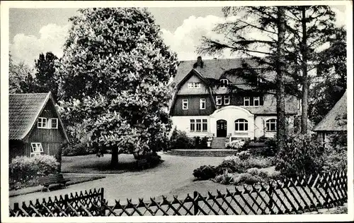 Ak Klingberg Scharbeutz in Ostholstein, Haus Sachsenhof, Bes. Hermann Hahn