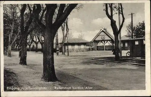 Ak Verden Aller, Eingang zum Turnierplatz