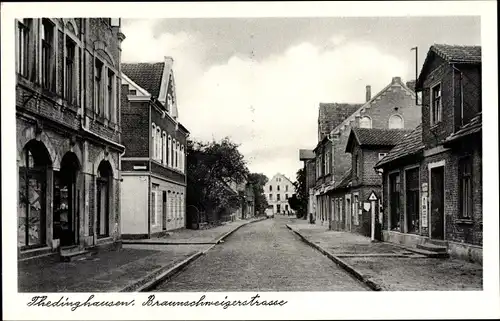 Ak Thedinghausen, Partie in der Braunschweiger Straße