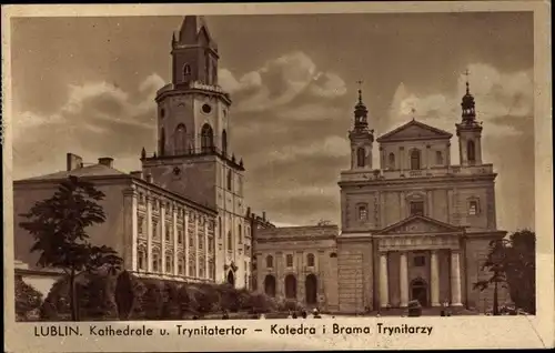 Ak Lublin Polen, Kathedrale, Trynitatertor