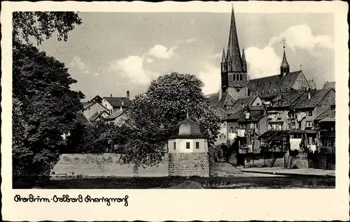 Ak Bad Kreuznach in Rheinland Pfalz, Teilansicht, Kirche