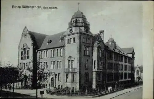 Ak Rüttenscheid Essen Ruhrgebiet, Gymnasium