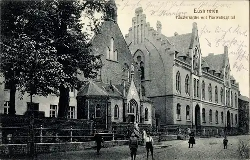 Ak Euskirchen Nordrhein Westfalen, Klosterkirche, Marienhospital