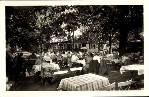 Ak Berlin Zehlendorf Wannsee, Restaurant Vier Eichen, Albrechts Theerofen 10