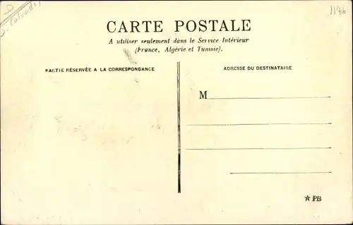 Ak Clécy Calvados, Vue du Bourg