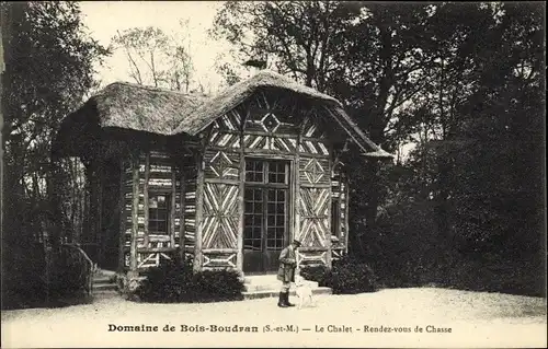 Ak Château de Bois Boudran Seine et Marne, Le Chalet, Domaine