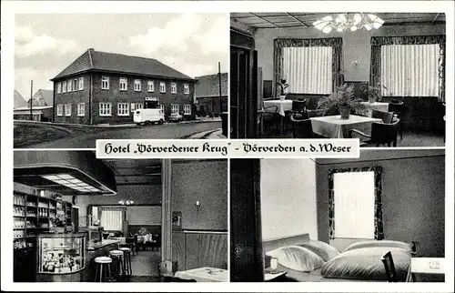 Ak Dörverden an der Weser, Hotel Dörverdener Krug