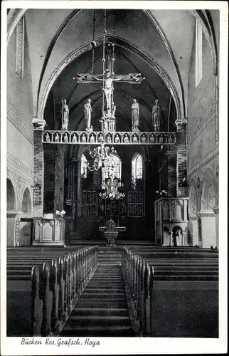 Ak Bücken in Niedersachsen, Kirche, Inneres