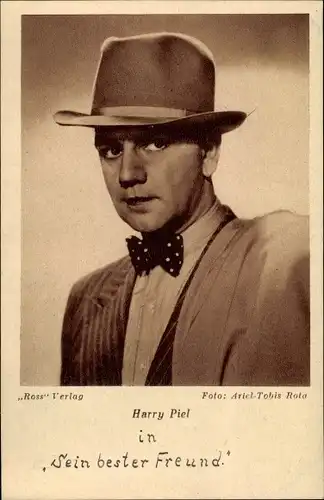 Ak Schauspieler Harry Piel, Portrait