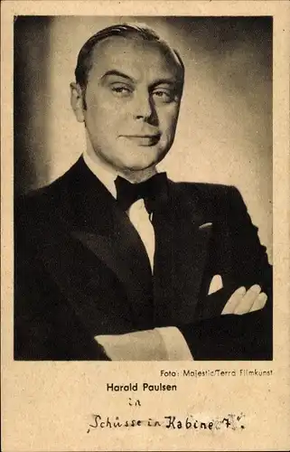 Ak Schauspieler Harald Paulsen, Portrait im Smoking