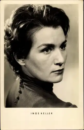 Ak Schauspielerin Inge Keller, Portrait, Des Teufels General