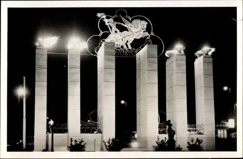 Ak Haarlem Nordholland, Flora, Lichtstad, Lichtmonument, Hauptplein