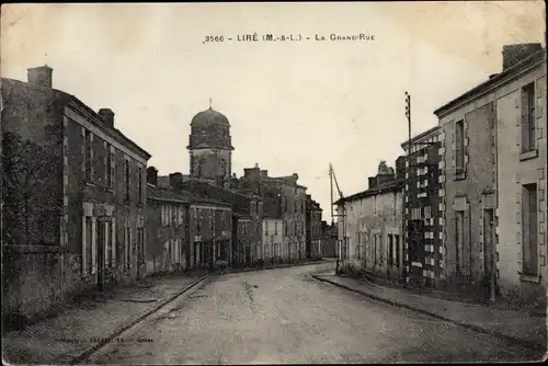 Ak Liré Maine et Loire, La Grande Rue