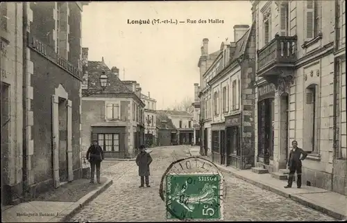 Ak Longué Maine et Loire, Rue des Halles, Pharmacie, Hotel