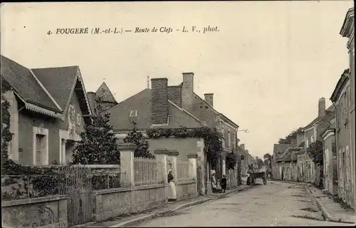 Ak Fougeré Maine-et-Loire, Route de Clefs