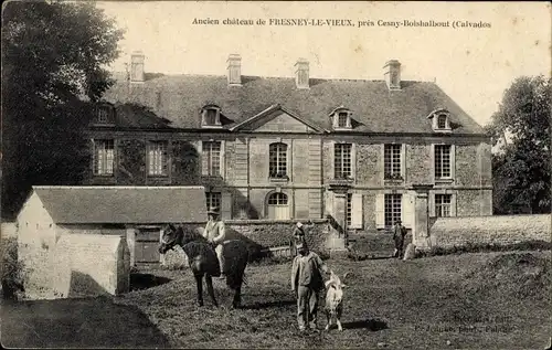 Ak Bois Halbout Calvados, Ancien chateau de Fresney le Vieux