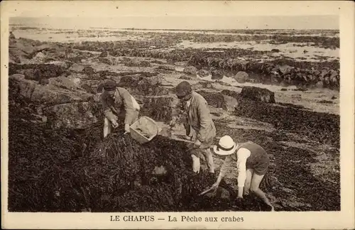 Ak Le Chapus Charente Maritime, La Peche aux crabes