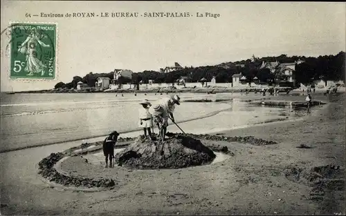 Ak Le Bureau Saint Palais sur Mer Charente Maritime, La Plage