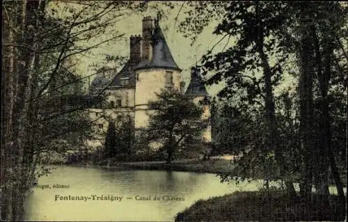 Ak Fontenay Trésigny Seine et Marne, Canal du Chateau