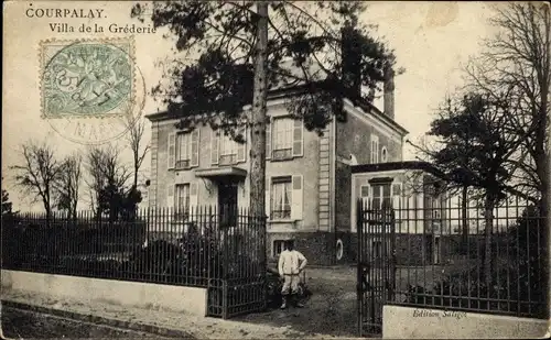 Ak Courpalay Seine et Marne, Villa de la Grederie