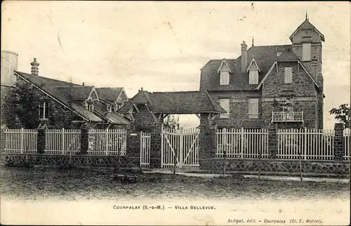 Ak Courpalay Seine et Marne, Villa Bellevue