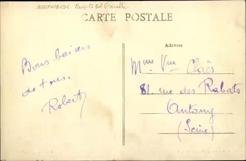 Ak Champeaux Seine et Marne, La Place