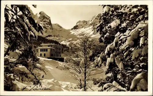 Ak Eaux Bonnes Pyrénées Atlantiques, Gourette, L'Hotel Edelweiß