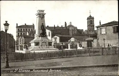 Ak Saint Étienne Loire, Monument Dorian