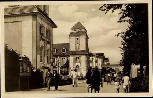 Ak Seebad Binz auf Rügen, Strandpromenade