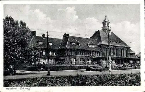 Ak Hamborn Duisburg im Ruhrgebiet, Bahnhof