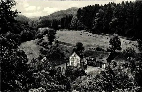 Ak Halsenbach im Hunsrück, Pension Baunhöller Mühle, Bes. Aloys Nick