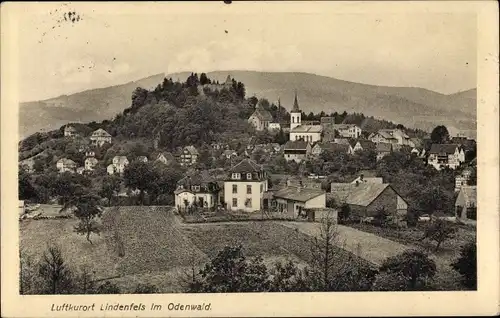 Ak Lindenfels im Odenwald, Panorama