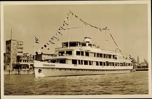 Ak Bodensee Motorschiff Schwaben