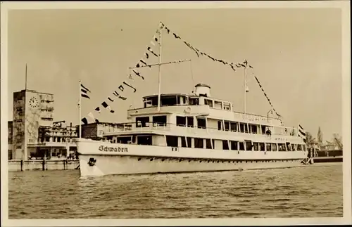 Ak Bodensee Motorschiff Schwaben