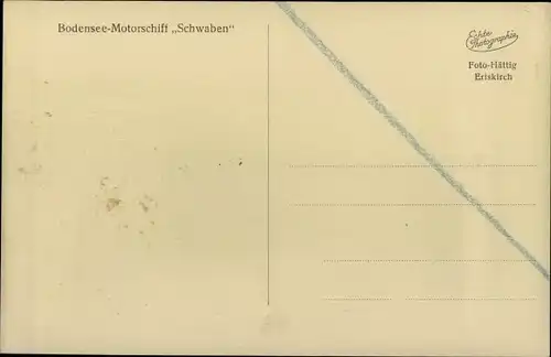 Ak Bodensee Motorschiff Schwaben