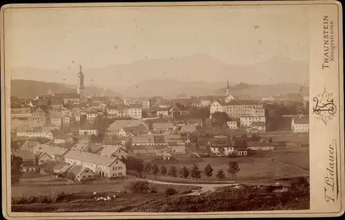 Kabinettfoto Traunstein in Oberbayern, Gesamtansicht